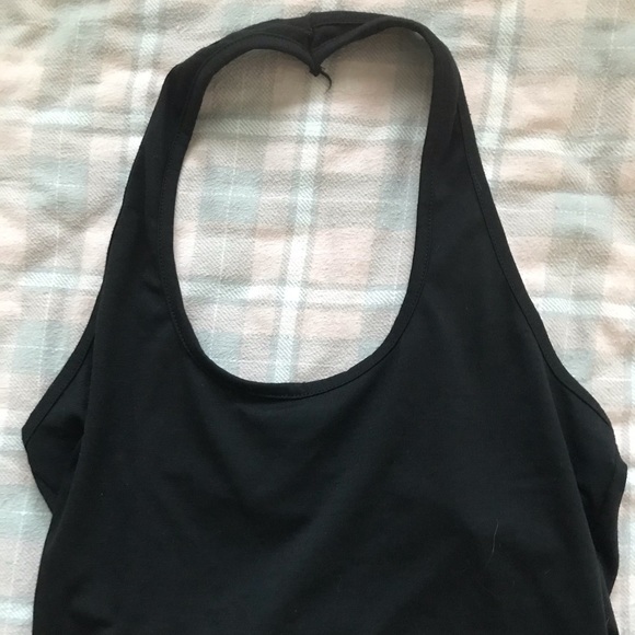 Stylish Women’s Over the Neck Crop Top - Picture 4 of 4
